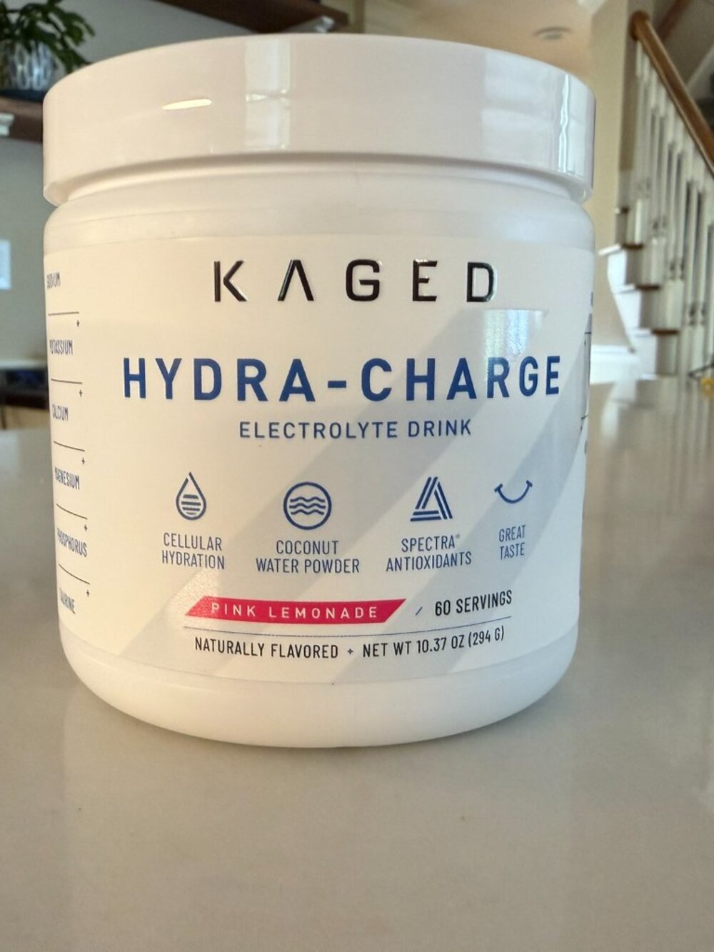 NEW- Kaged Hydration (aka Hydra-Charge) 60 servings, Pink Lemonade flavor